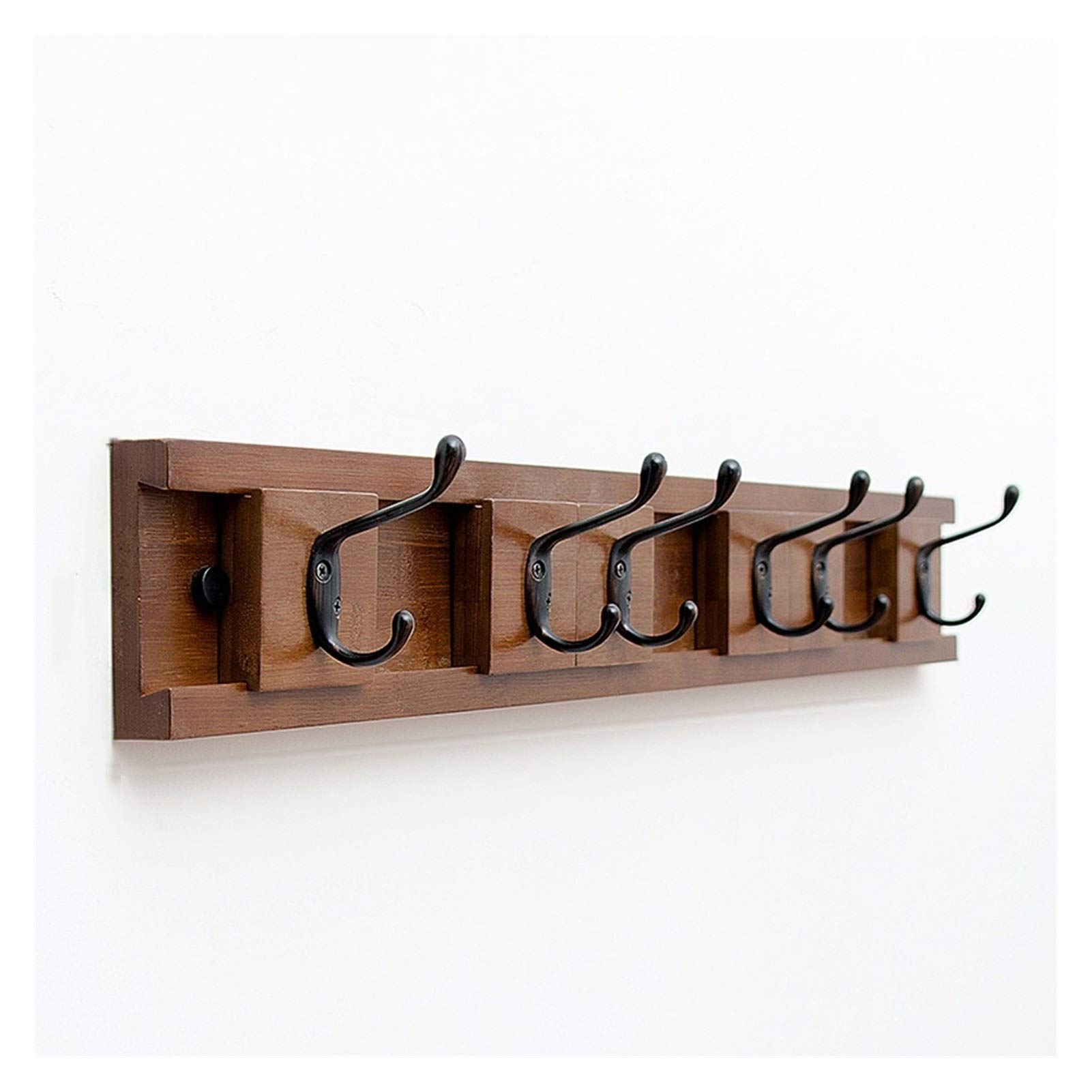 Modern Wall Mounted Coat Rack - Adjustable Hooks for Hats & Clothes - Perfect for Living Room Entryway