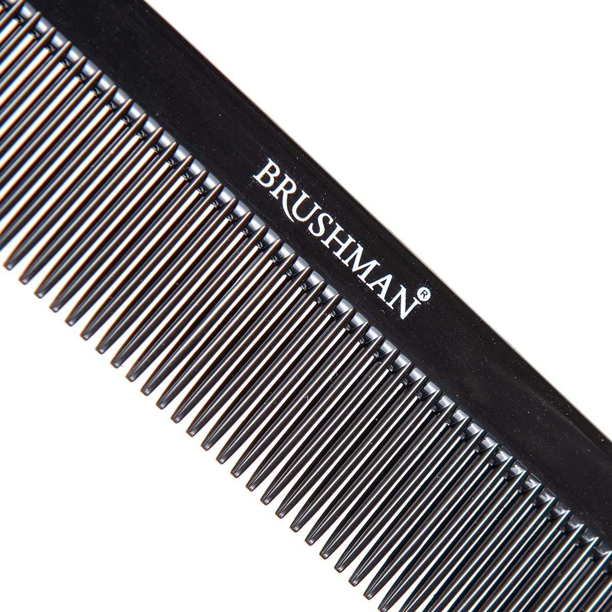 Brushman Professional Hair Comb KC04B - Detangling & Styling Comb for All Hair Types - Perfect for Salons, Home Use & Travel