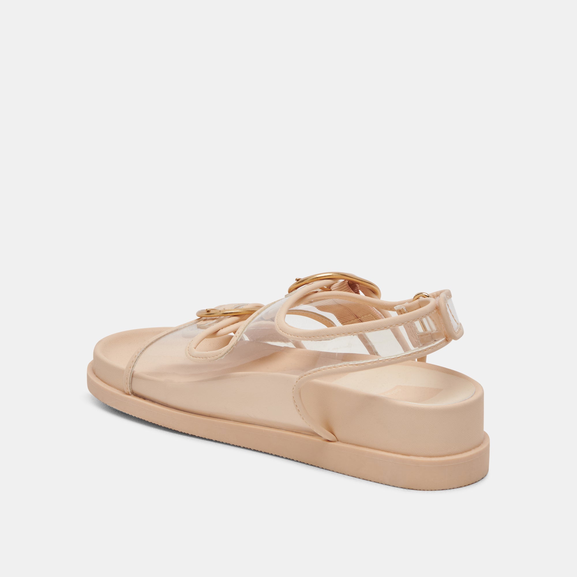 Starla Women's Crystal Vinyl Sandals - Elegant Gladiator Flat Sandals for Summer, Beach, and Casual Outfits