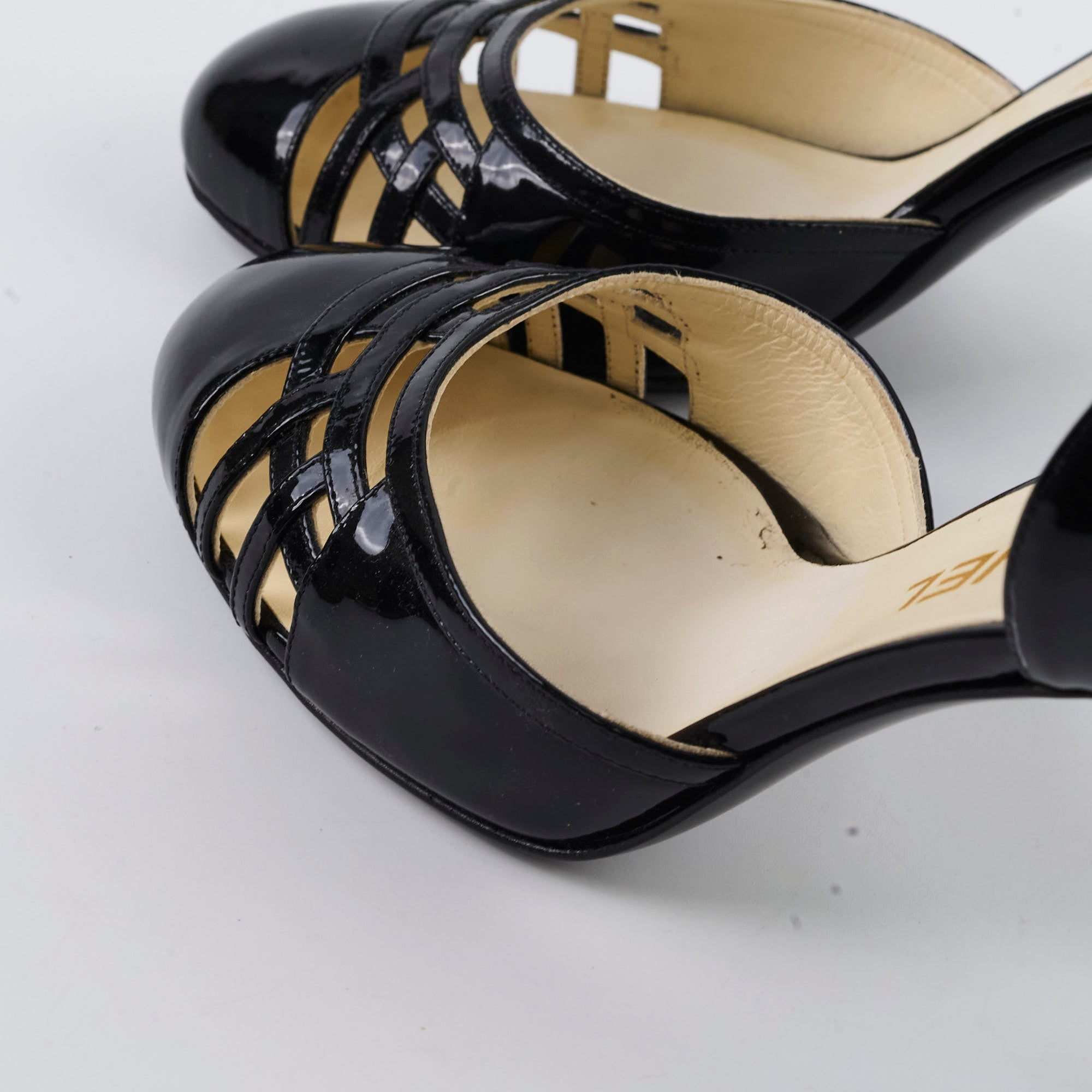 Chanel Patent Leather High Heels - Black Size 38 for Women | Luxury Designer Pumps for Evening Parties & Formal Events