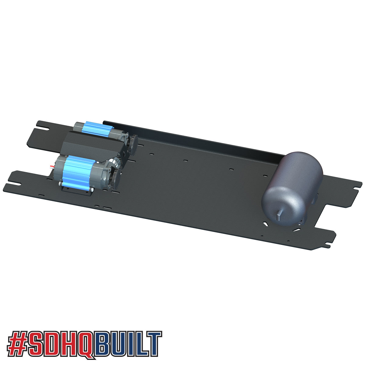 SDHQ Built Under Bed Air Compressor Mount for 2020-2025 Chevrolet/GMC 2500/3500 HD Trucks - Perfect for Off-Roading & Towing Accessories
