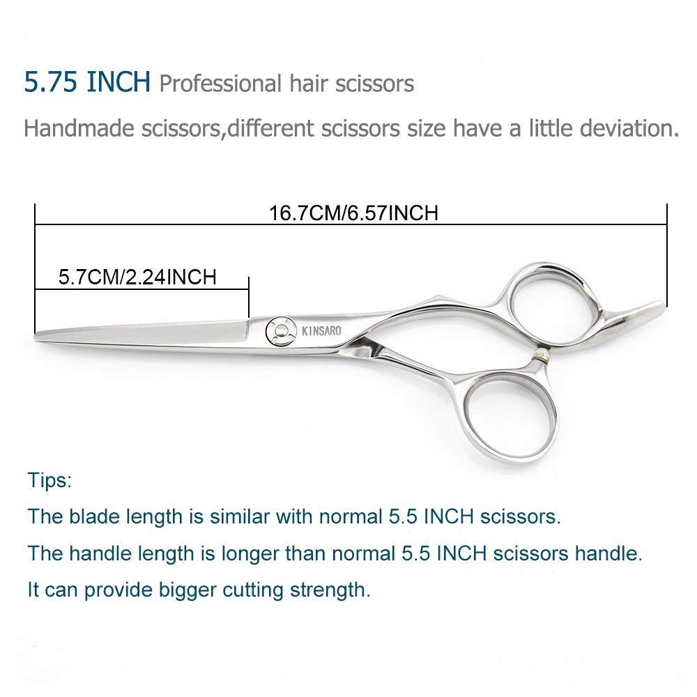 Professional 5.75 Inch Hair Cutting Scissors & 5.5 Inch Hair Thinning Shears Set - Barber Grade Stainless Steel Scissors for Precision Haircuts, Styling & Trimming - Perfect for Salon Professionals & Home Hair Care