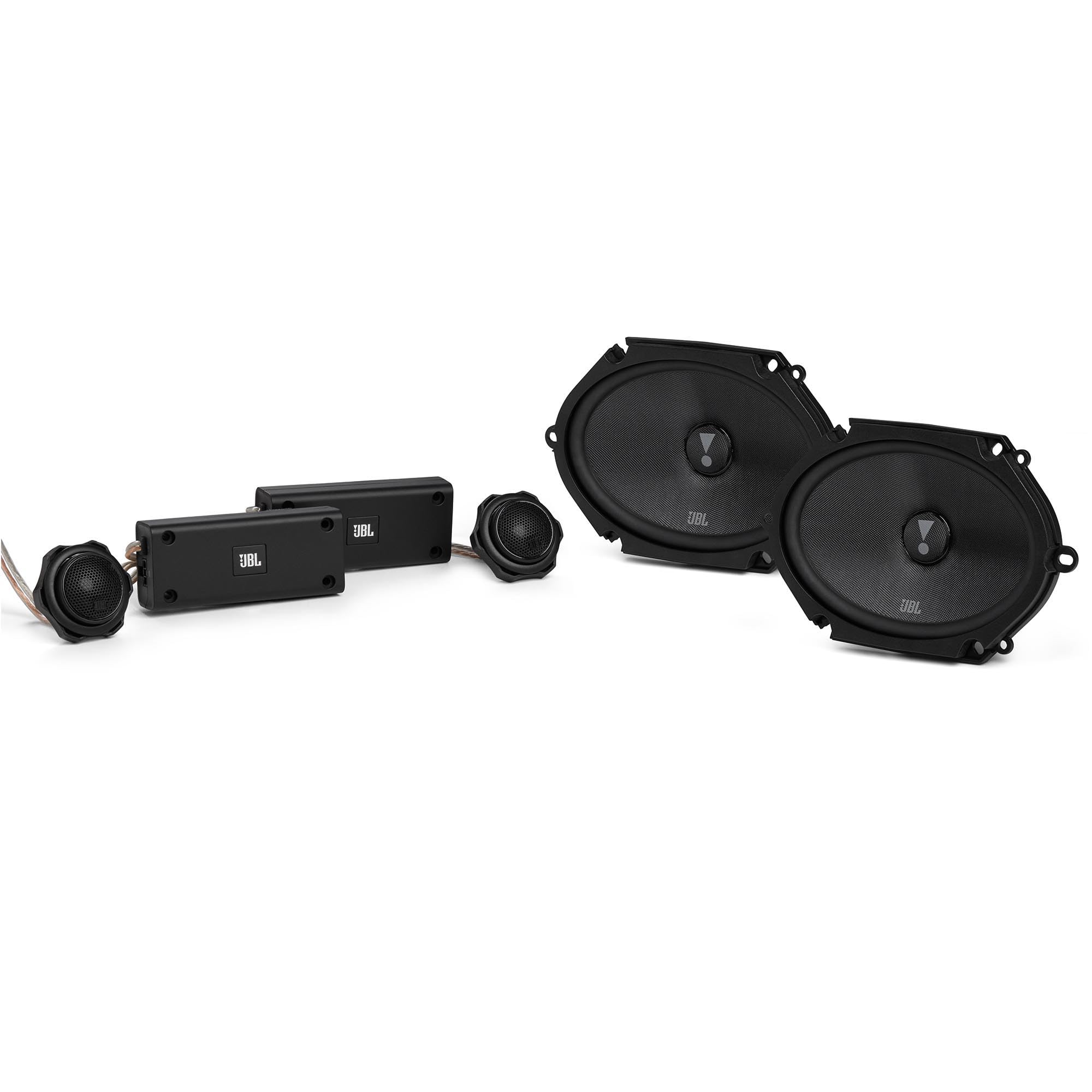 JBL STADIUM862CF 6x8 2-Way Car Audio Component Speakers with STADIUM22S 2.5