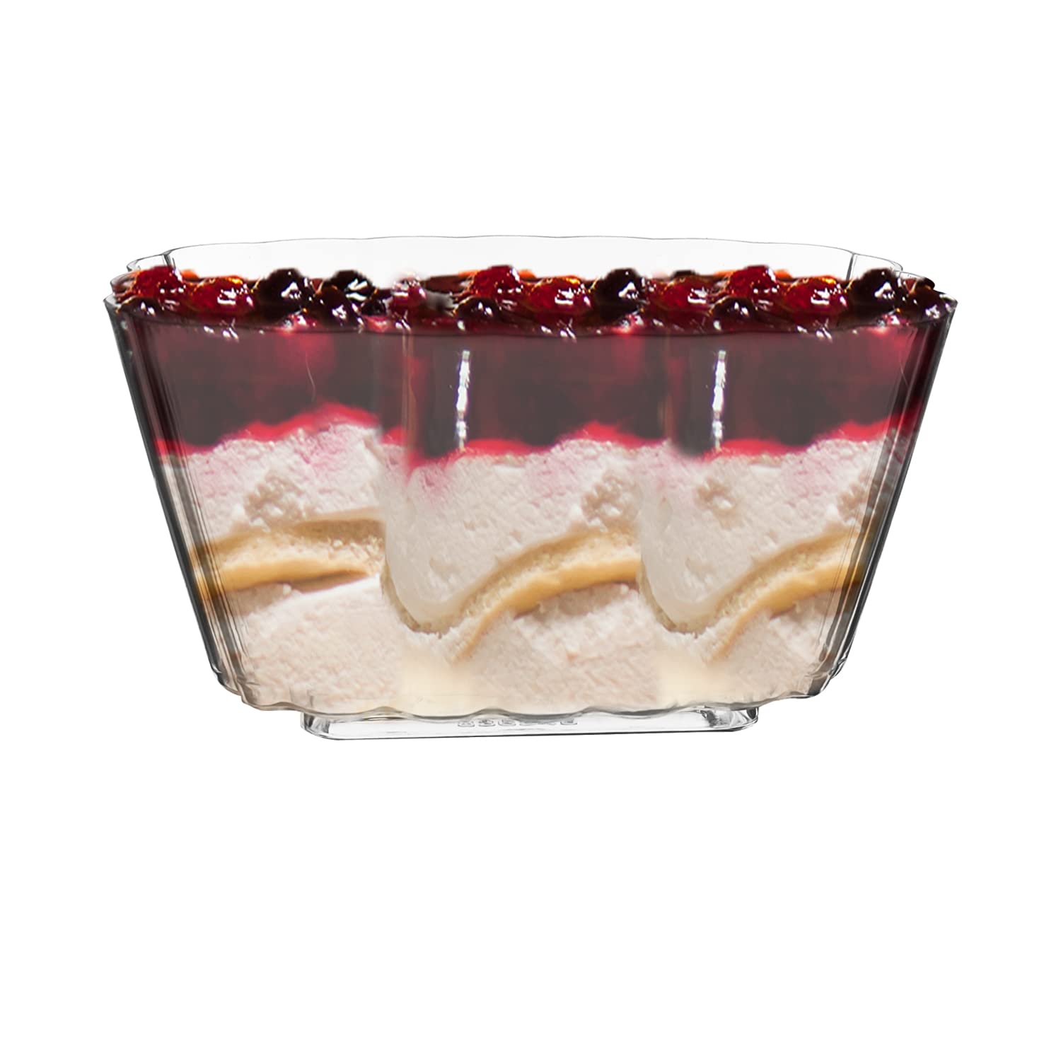 Disposable Clear Plastic Cups 5.5 oz - Bulk Ice Cream Bowls & Dessert Containers for Yogurt, Fruit, Cheesecake, Pudding - 288 Pack Party Supplies for Weddings, Birthdays & Events - Perfect for Catering, Picnics & Outdoor Gatherings