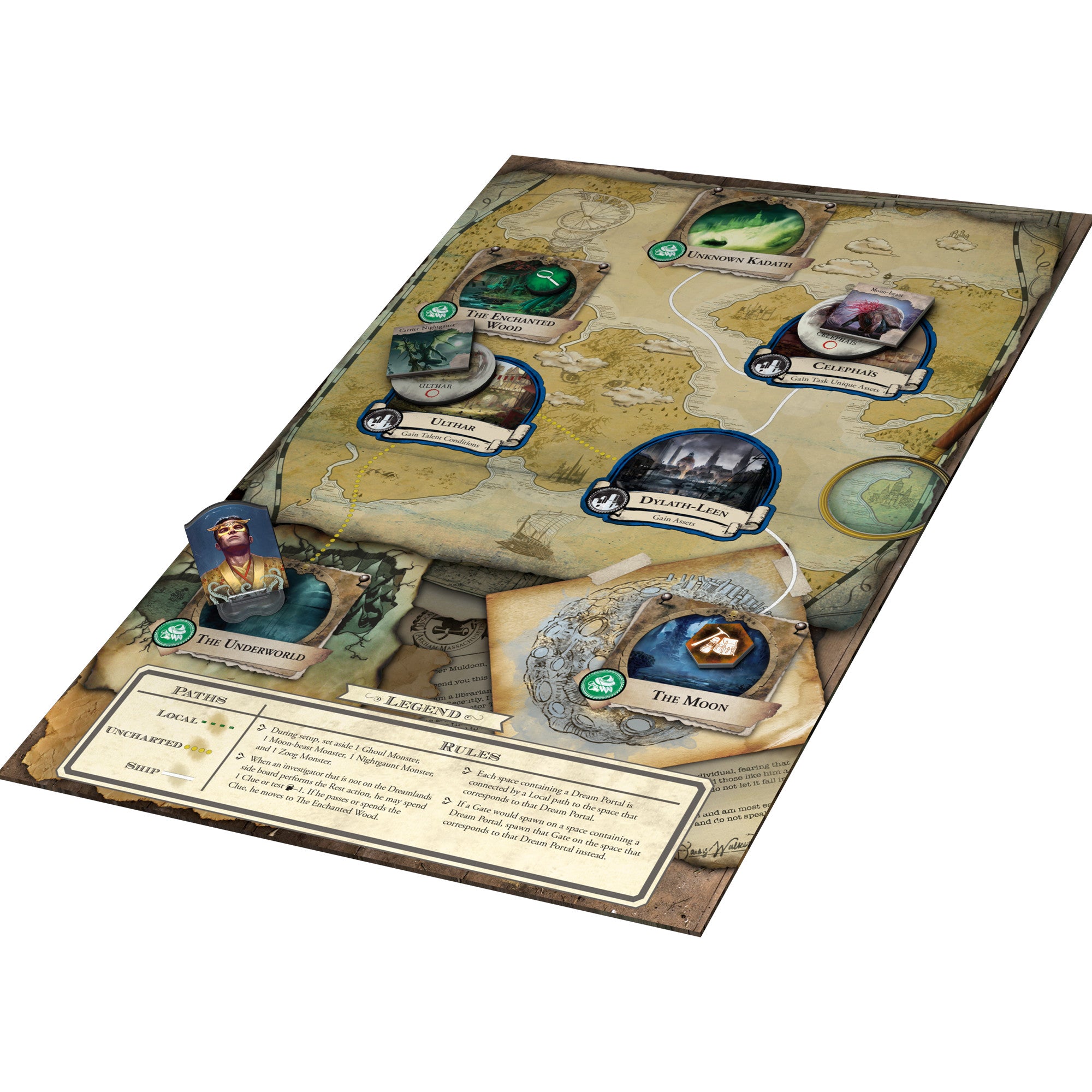 Eldritch Horror: Masks of Nyarlathotep Expansion - Lovecraftian Board Game for Adults & Teens - Perfect for Game Nights & Horror-Themed Parties