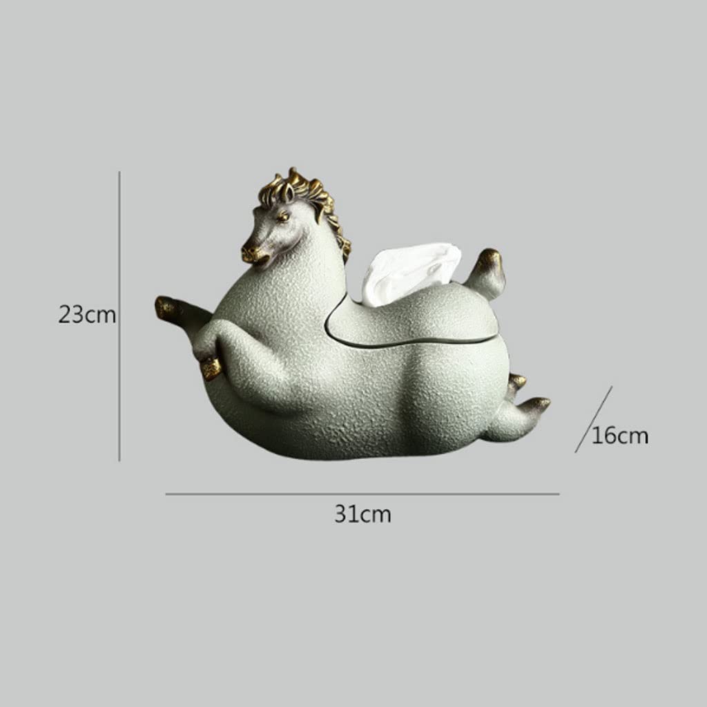 Creative Resin Tissue Box Cover - Decorative Tissue Holder for Home & Office - Elegant Dining Table Accessory for Living Room, Bedroom, and Bathroom