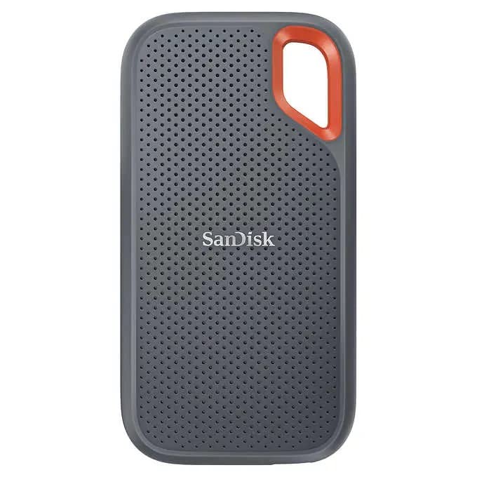 SanDisk Extreme 1TB Portable External SSD - High-Speed USB-C Drive with 1050MB/s Transfer, IP55 Water & Dust Resistant - Perfect for Photography, 4K Video Editing & Gaming Storage - Includes Microfiber Cleaning Cloth