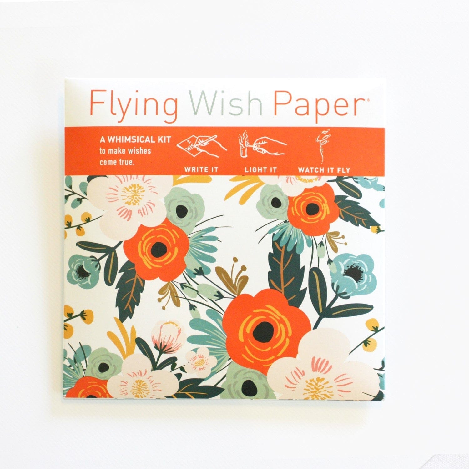 Orange Blossom Mini Flying Wish Paper - Magical Burning Wish Notes for Parties, Weddings & Celebrations - Send Your Wishes to the Sky