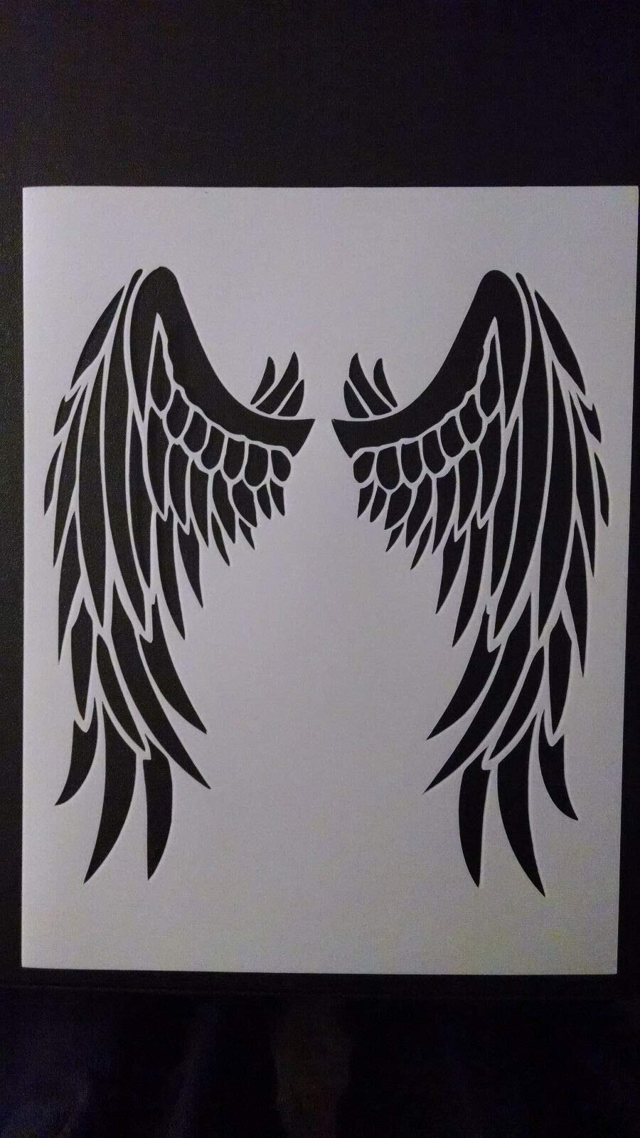 Custom Reusable Stencil Sheets for Crafts - 8.5x11 Inch DIY Devil Angel Bird Wings Stencils | Perfect for Halloween Costumes, Cosplay & Home Decor Projects
