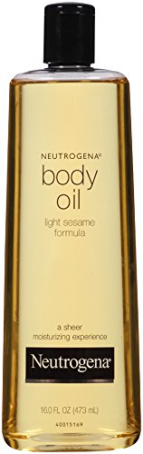 Neutrogena Light Sesame Body Oil - 16 fl oz | Hydrating & Glowing Skin Moisturizer for Dry Skin Care | Perfect for Massage, After Shower & Daily Body Hydration