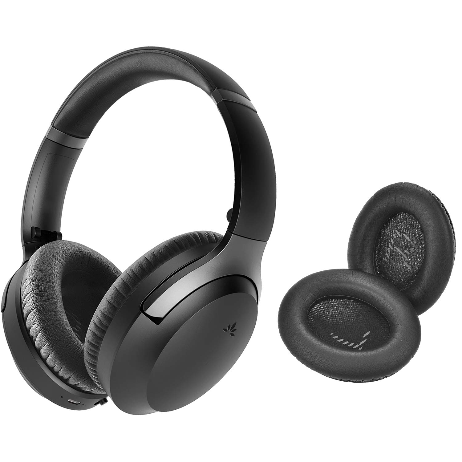 Avantree Aria Pro aptX-HD Bluetooth 5.0 Wireless Headphones with Active Noise Cancelling, Boom Mic & Extra Ear Pads - Hi-Fi Sound for Music, Calls, PC VOIP | Perfect for Office, Gaming & Travel