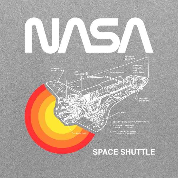 NASA Space Shuttle Graphic Tee - Astronaut Crew Neck T-Shirt for Men & Women | Casual Wear, Space Enthusiast Gift, Science Lover Outfit