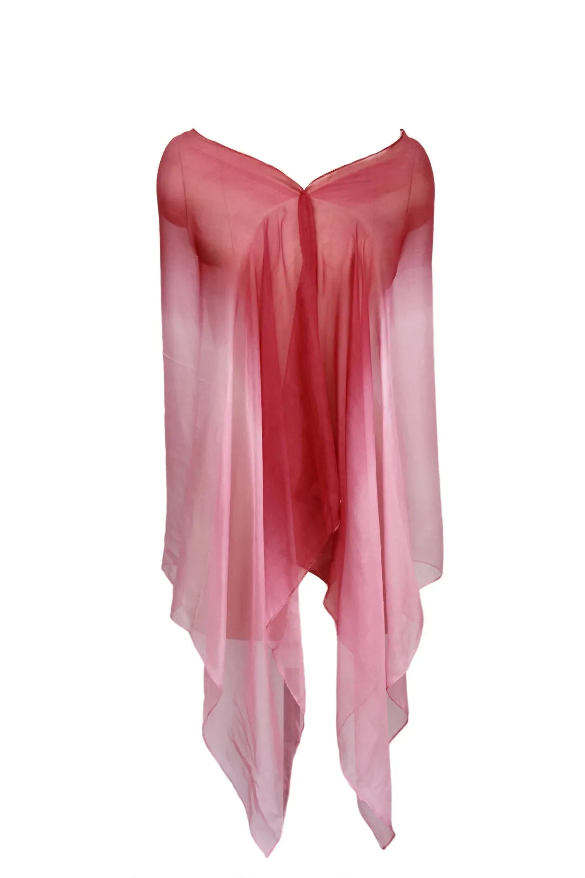 Elegant Ombre Silk Scarf for Women - Lightweight Fashion Accessory for Office, Wedding & Special Occasions