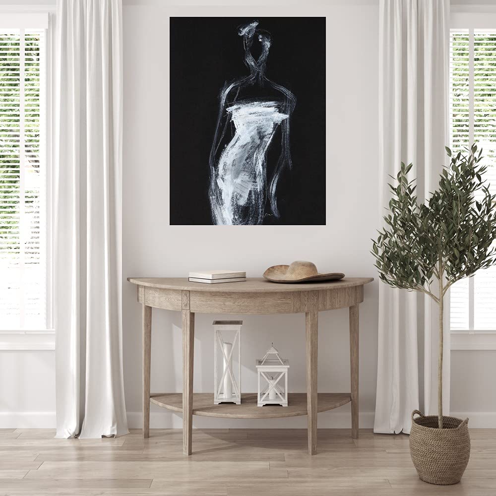 Shawn Mackey Fine Art Canvas Wall Decor - Modern Contour Painting for Living Room, Bedroom, Office & More - Ready to Hang 35x46 inches - Perfect for Home, Kitchen, Bathroom, Dining & Guest Room Decor