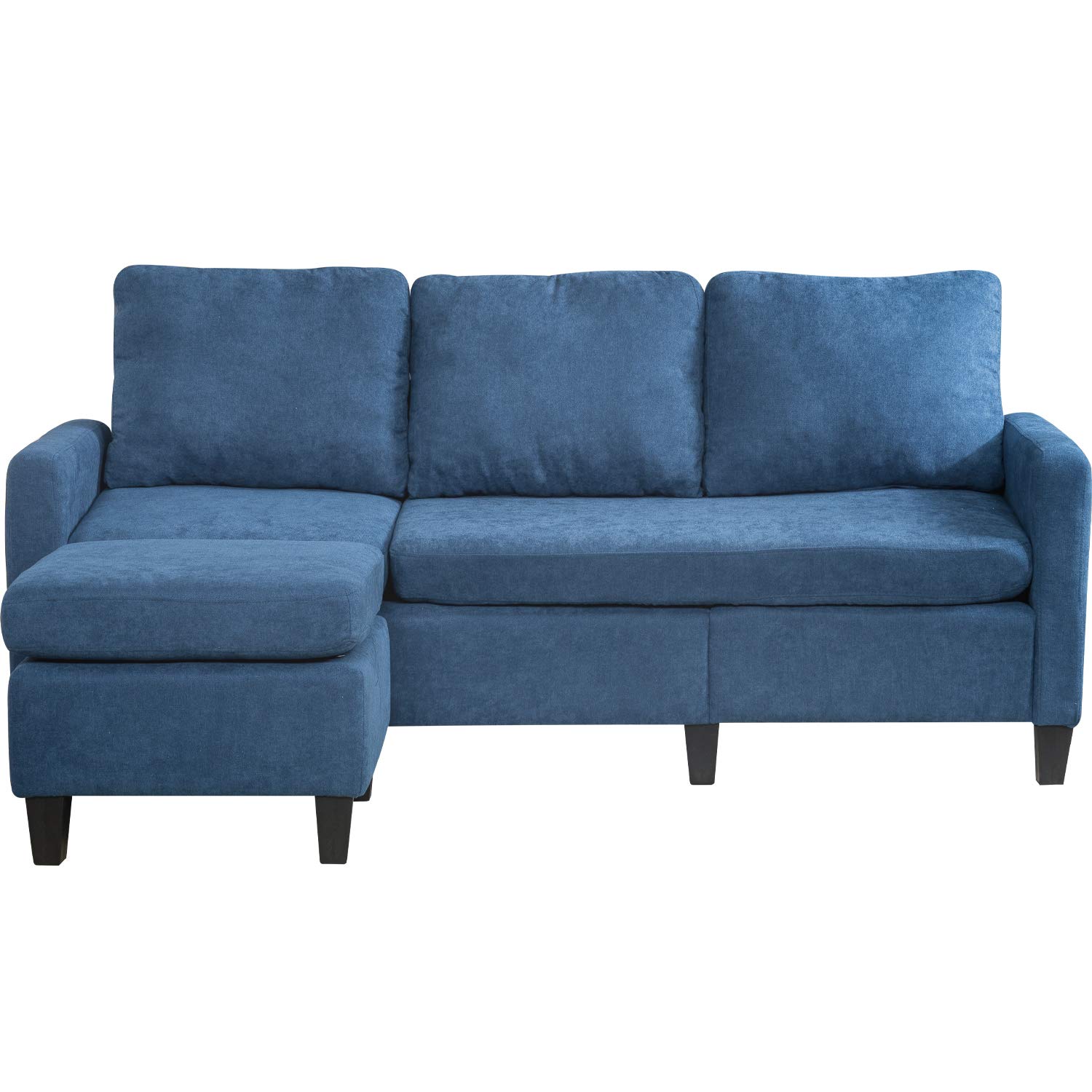 Modern Sectional Sofa Set - Upholstered Fabric Corner Couch for Living Room | Contemporary Futon Sofa with Chaise | Perfect for Small Spaces, Apartments & Family Gatherings
