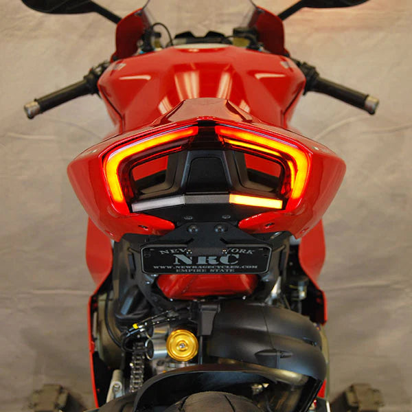 Ducati Panigale V2 Fender Eliminator Kit for 2020-2024 Models - Lightweight Tail Tidy License Plate Bracket for Motorcycle Customization & Street Legal Compliance