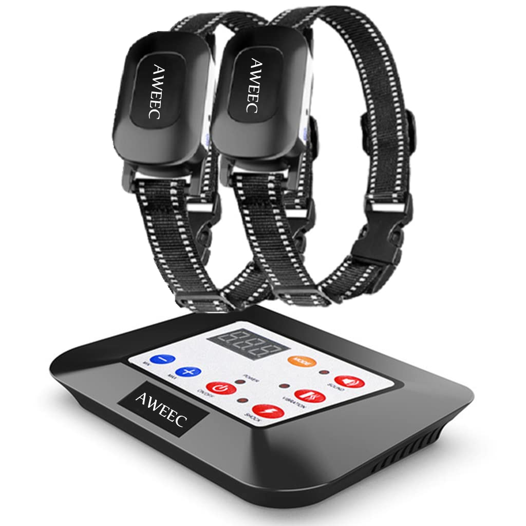 2024 Wireless Dog Fence System with Remote - Electric Pet Containment & Training Collar for Large/Medium Dogs (2 Dogs) | Adjustable Boundary Range | Perfect for Backyard, Farm & Outdoor Dog Training