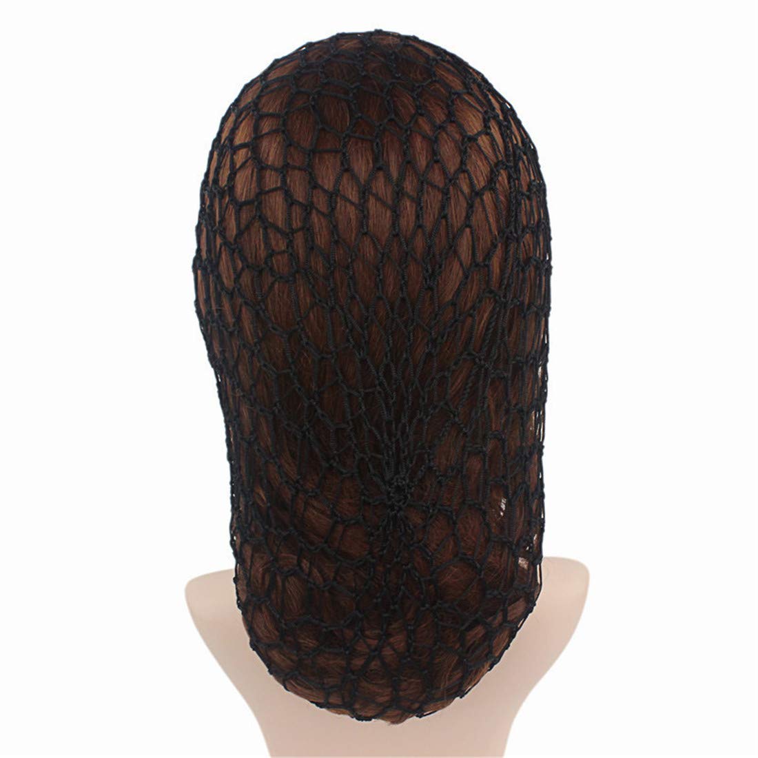 Qianmome Women's Soft Rayon Snood Hat - Crocheted Hair Net Cap in Mix Colors for Church, Work & Everyday Wear