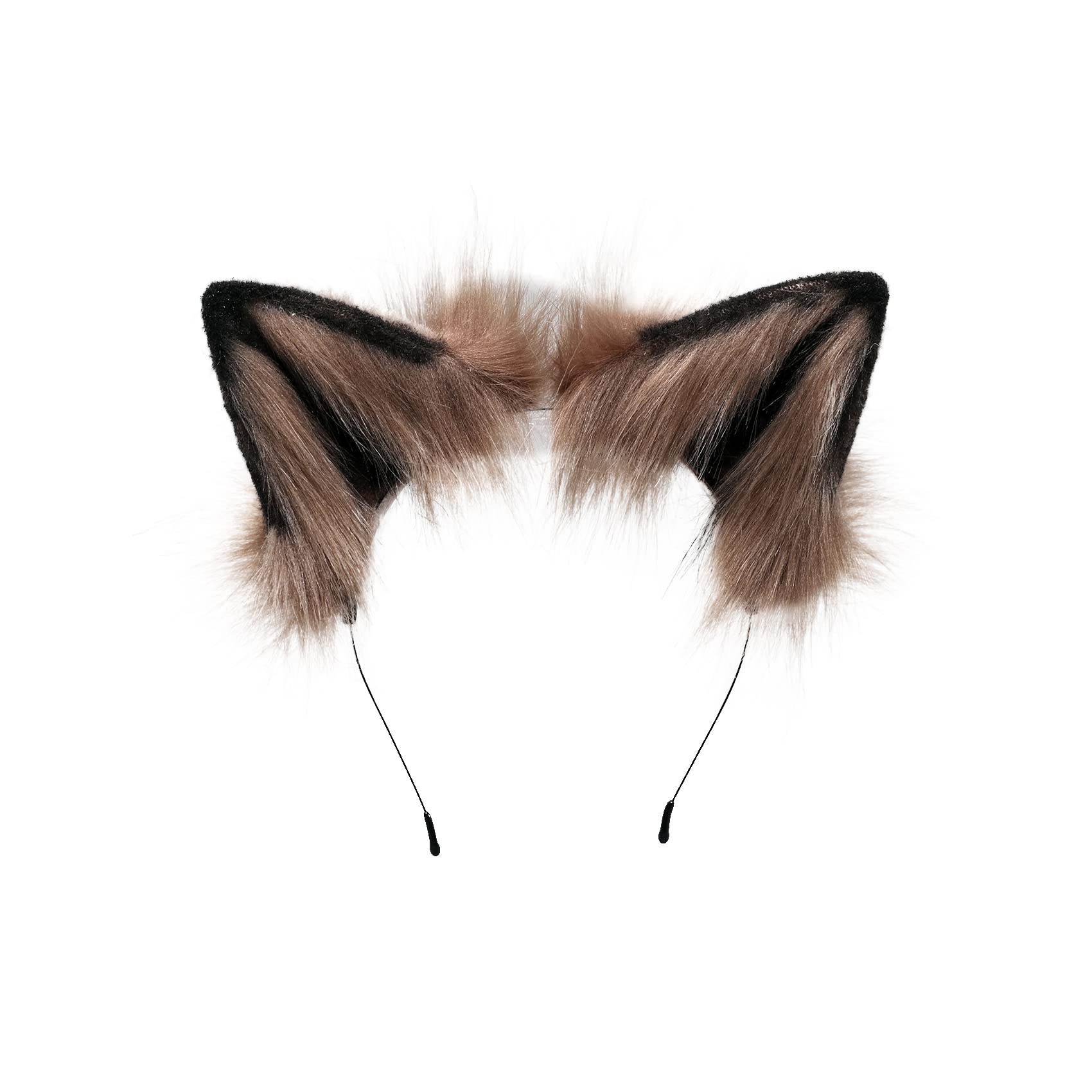 Fxaelian Realistic Cosplay Animal Tail & Ears Set - Fox, Squirrel, Cat, Dog, Wolf Costume Accessories for Halloween, Cosplay, Anime Conventions & Themed Parties