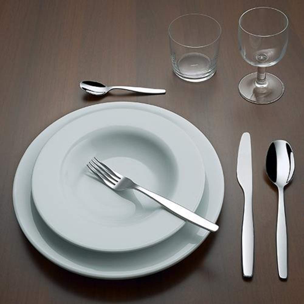 Alessi Itsumo Stainless Steel Table Forks Set - 4-Piece Modern Flatware for Dining, Kitchen & Restaurant Use