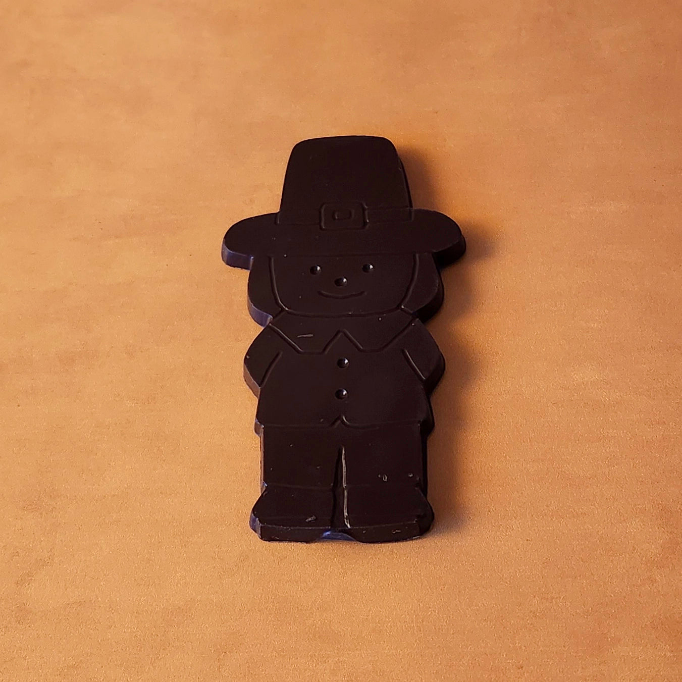 Chocolate Pilgrim Boy - Premium Handmade Chocolate Figurine for Holidays & Gifts | Perfect for Christmas Decorations, Party Favors, and Seasonal Treats