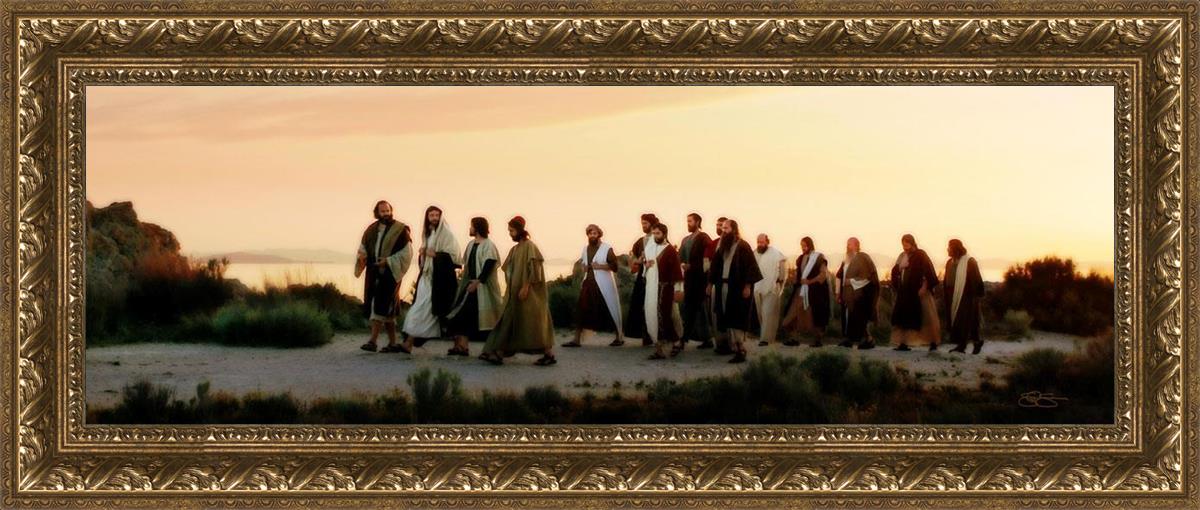 Follow Him - Christian Bible Verse Wall Art for Home & Church Decor - Perfect for Living Room, Bedroom, and Sunday School Inspirational Decorations