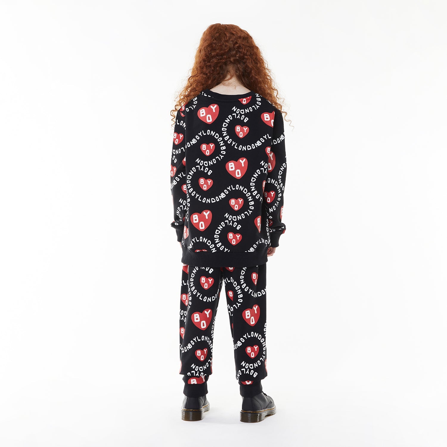 Boys' Heart Print Sweatshirt - Cute & Comfortable Pullover for Kids | Perfect for Playdates, School & Casual Outings