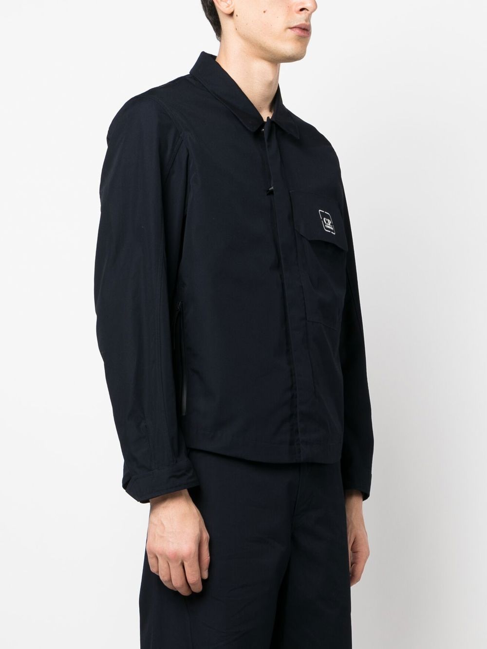 CP COMPANY METROPOLIS Jacket - Men's Blue Urban Windbreaker | Water-Resistant Lightweight Coat for City Commuting & Outdoor Activities