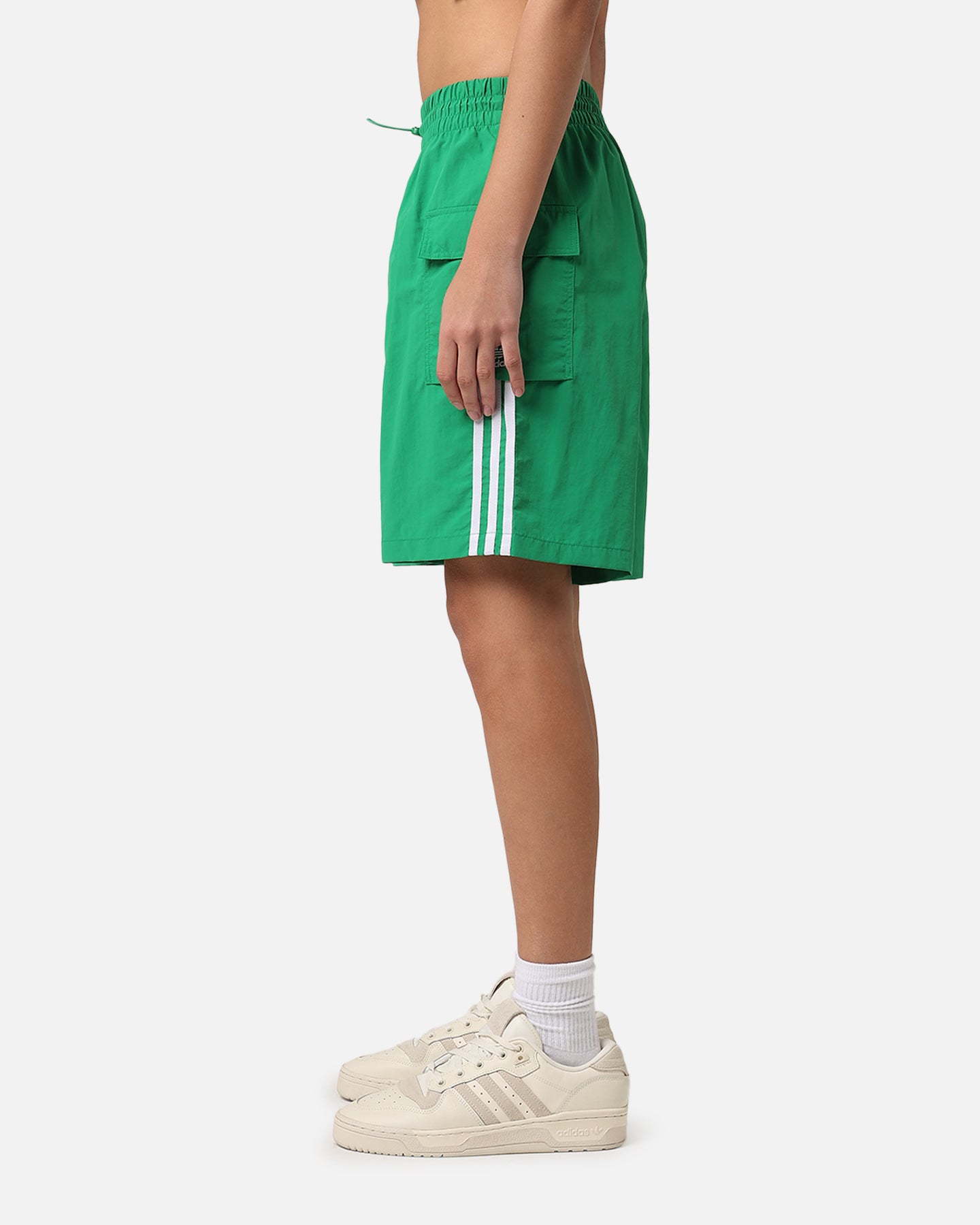 Adidas Women's Cargo Shorts - Green Athletic Casual Shorts for Running, Gym & Outdoor Activities
