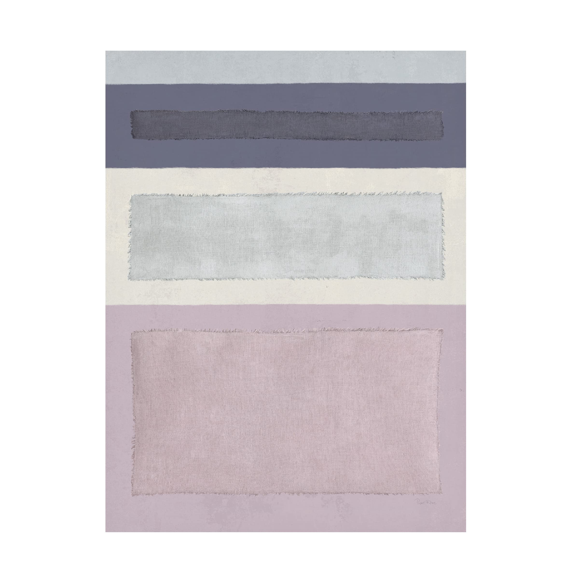 Piper Rhue 'Painted Weaving IV FB' Canvas Wall Art Print - Modern Abstract Painting for Living Room, Bedroom & Office Decor
