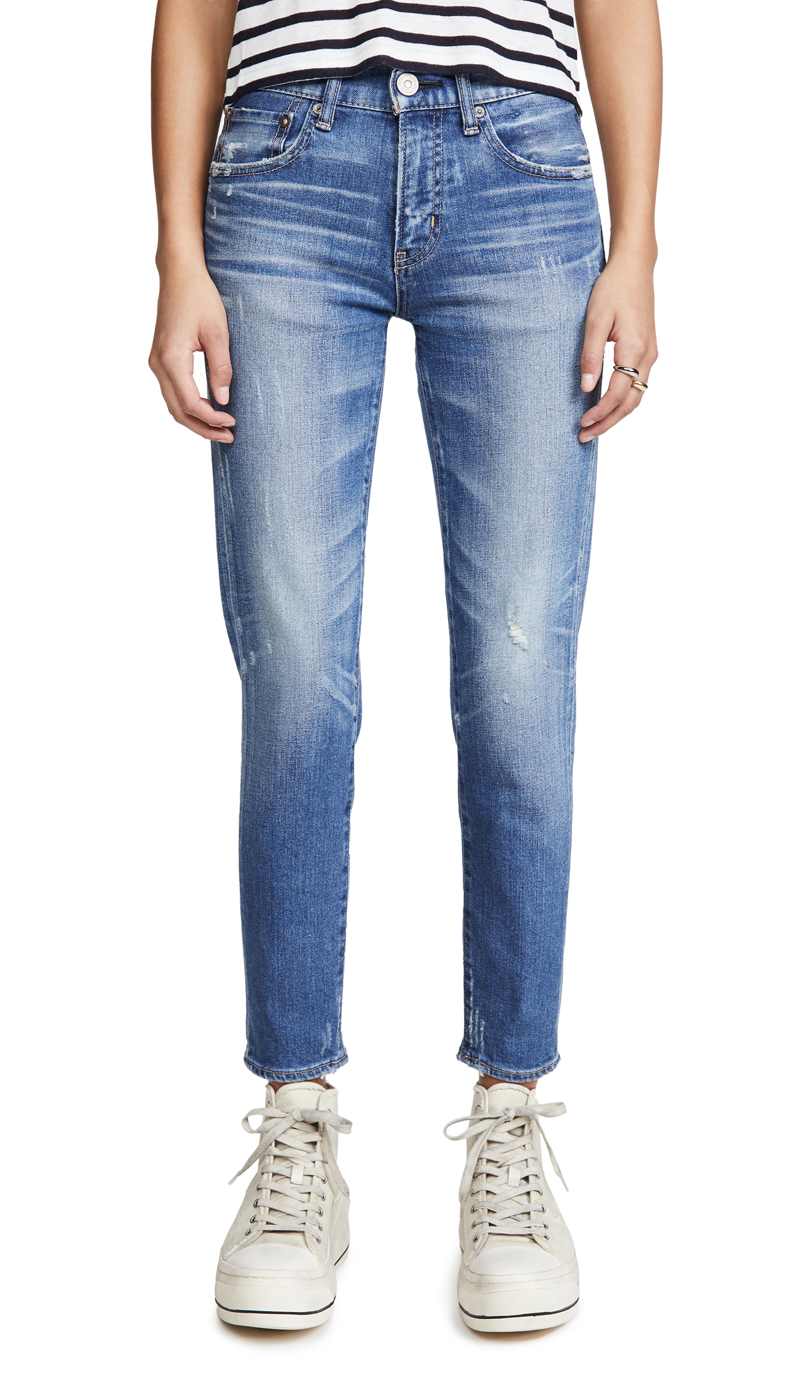 MOUSSY VINTAGE Women's MV Velma High Waist Skinny Jeans - Slim Fit Stretch Denim Pants for Casual Wear & Night Out