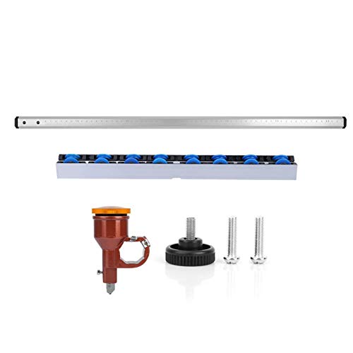 Premium Glass Strip Cutter - 60cm T-Type Precision Glass Cutting Tool for Vitrified Brick, Ceramic & Floor Tiles | Durable Push-Type Glass Cutter with Clear Hardened Tip | Perfect for DIY Home Renovation, Glass Art Projects, and Professional Tiling Work