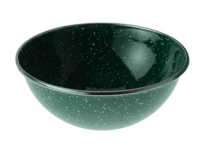 Premium Green Graniteware Soup Bowls with Stainless Steel Rim - Set of 4 (6 oz) - Durable & Stylish for Soup, Cereal, Pasta & Dessert - Perfect for Home, Restaurant & Camping Use