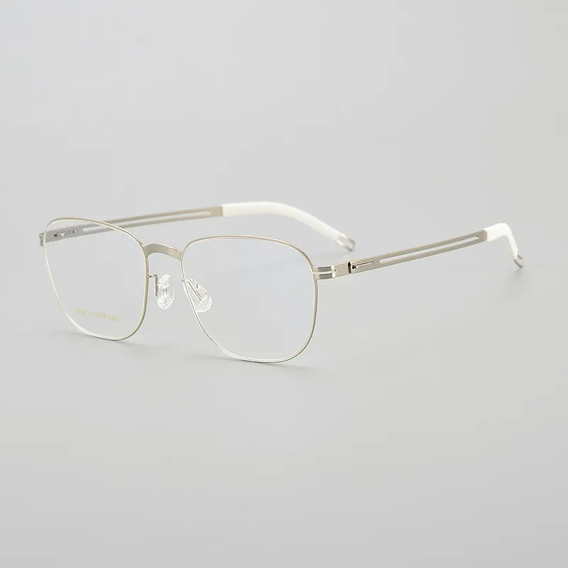 Black Stainless Steel Square Eyeglasses for Women - Full Rim Frame BM6607 | Stylish & Durable Glasses for Work, Reading & Fashion Accessories