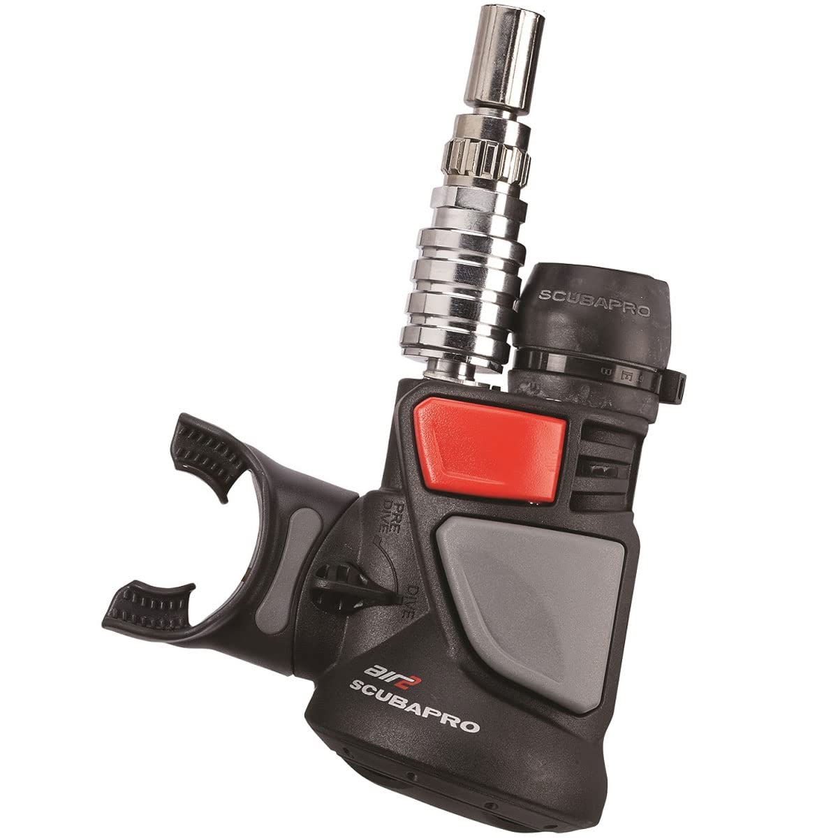 Scubapro Air 2 Alternate Inflation Regulator for Scuba Diving - Second Stage Octopus with Integrated Low Pressure Inflator for BCD, Perfect for Underwater Exploration and Emergency Air Sharing