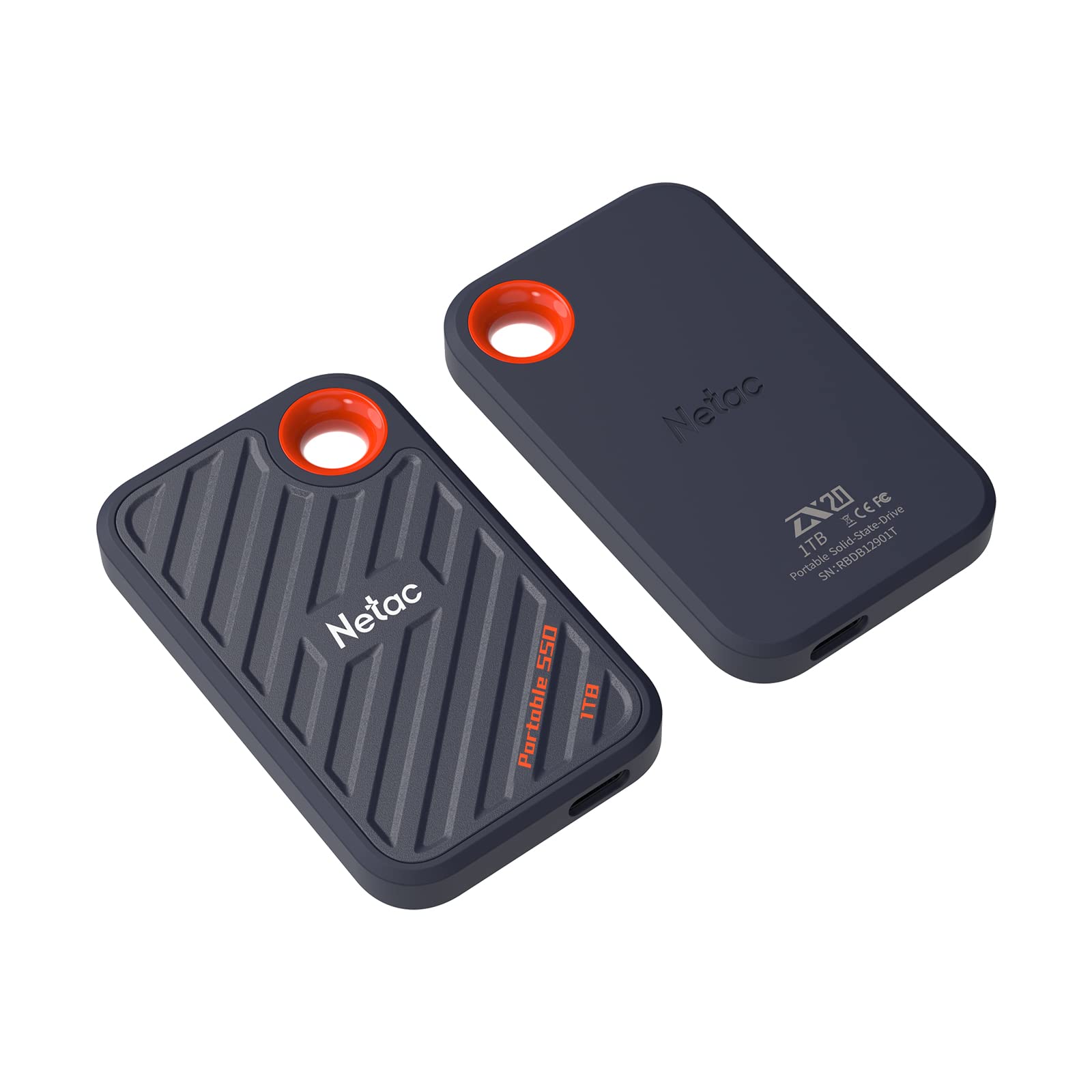 Netac 2TB Extreme Portable SSD - Ultra Fast External Solid State Drive with 2000MB/s Read & 1700MB/s Write Speed, USB 3.2 Gen 2, Plug & Play - Perfect for Business Travel, Gaming, Video Editing & Data Backup (Model ZX20)