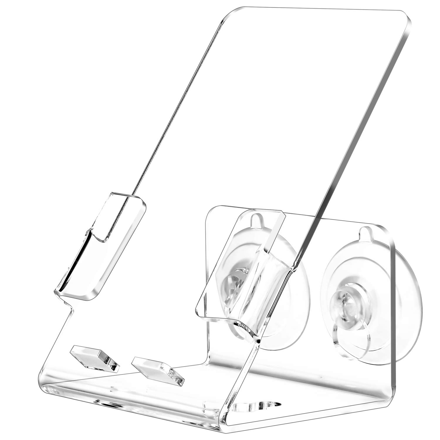 Waterproof Shower Phone Holder with Strong Suction Cups - Universal Smartphone Stand for Bathroom, Kitchen & Car - Perfect for Watching Videos Hands-Free While Bathing or Cooking