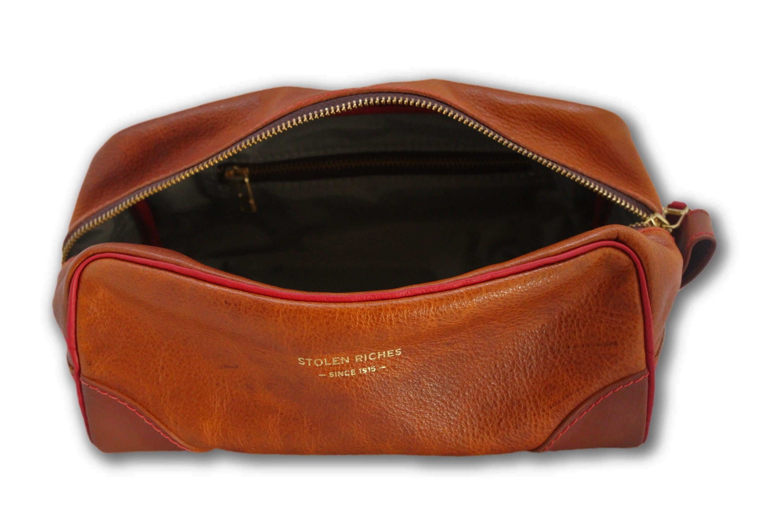 Durable Brown Dopp Kit Bag for Men - Water-Resistant Travel Toiletry Organizer - Perfect for Gym, Camping & Business Trips