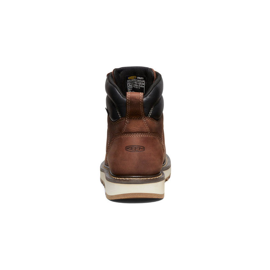 Men's Cincinnati 6 Waterproof Work Boot with Carbon Toe - Tuscan Red/Sandshell | Durable Safety Footwear for Construction & Outdoor Work