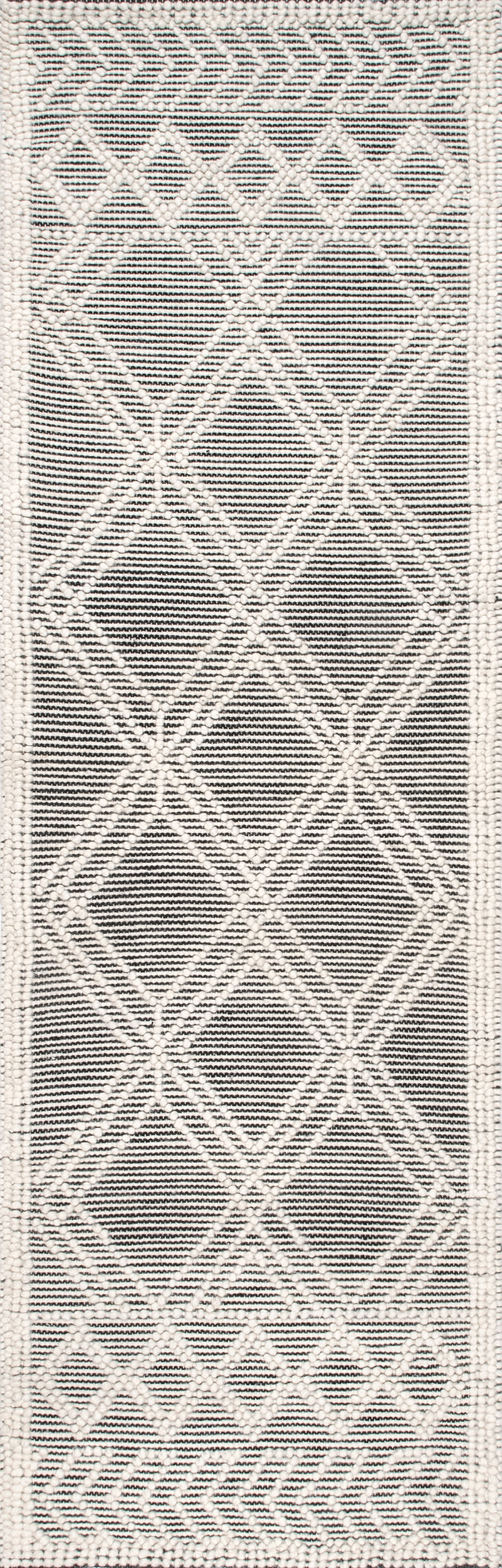 Argyle Trellis Area Rug - Soft Grey Diamond Pattern Non-Slip Living Room Carpet for Home Decor & Cozy Bedroom Floor Mat
