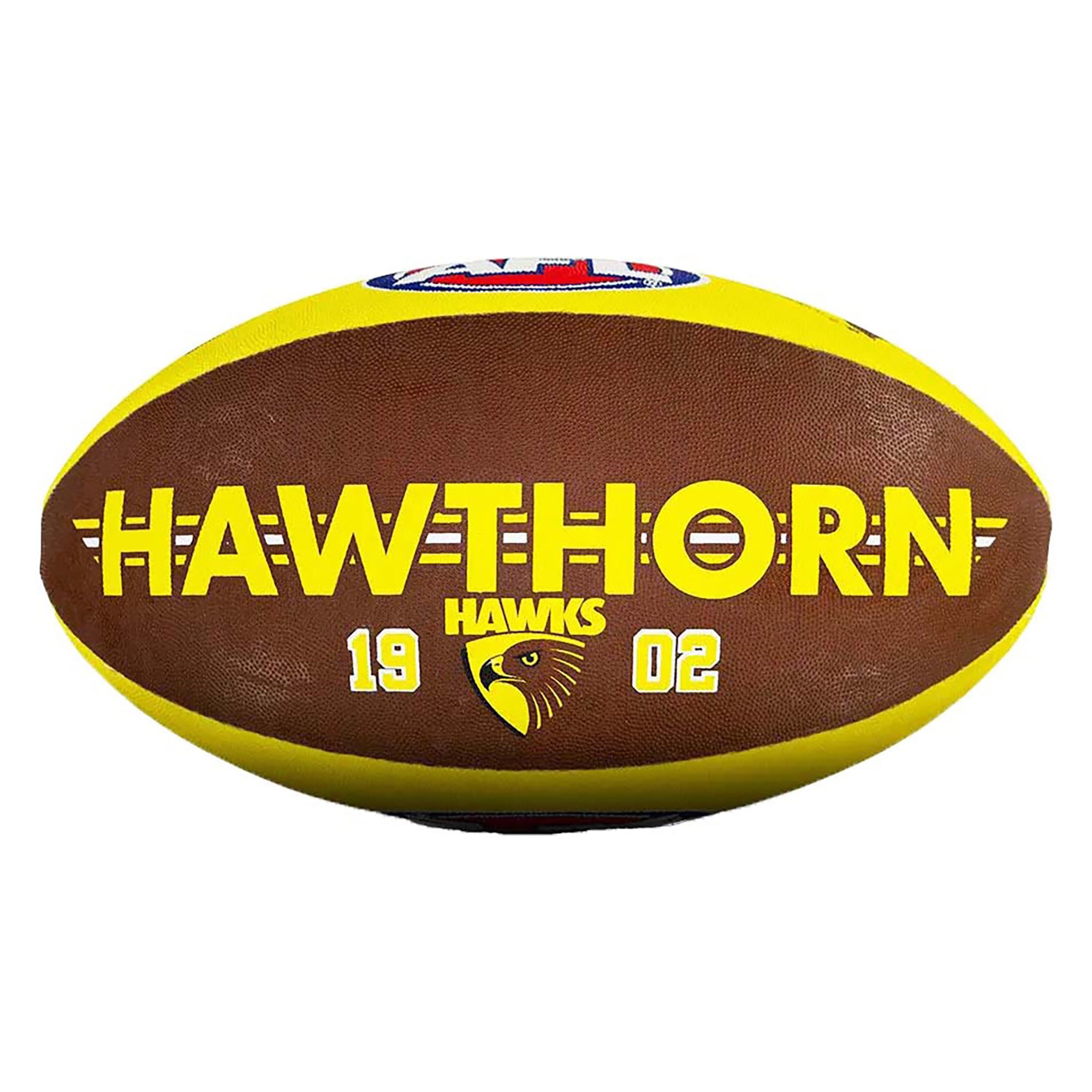 Official AFL Hawthorn Club Football - Premium Quality Match Ball for Training & Games | Perfect for Fans, Players & Collectors | Use in Matches, Training Sessions & Home Decor