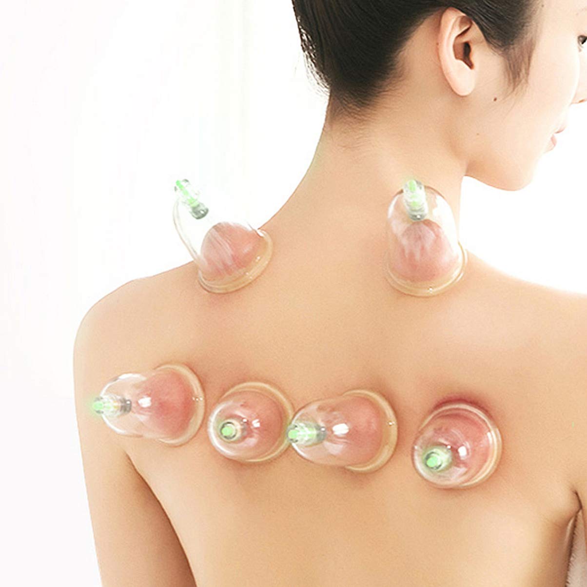 12-Piece Vacuum Cupping Therapy Set for Pain Relief & Muscle Relaxation - Body Massage Cupping Kit for Detox, Cellulite Reduction & Improved Circulation - Perfect for Home Spa & Physical Therapy