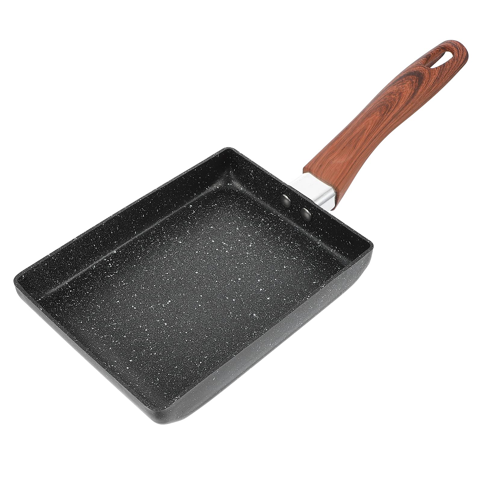 **Hemoton 1-Piece Nonstick Square Tamagoyaki Pan - Mini Frying Skillet for Steak, Eggs & Breakfast - Induction Cooktop Compatible Iron Griddle - Perfect for Japanese Omelette, Pancakes & Cooking at Home**
