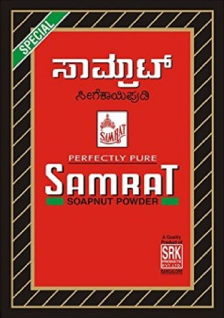 Organic SAMRAT Shikakai Powder 500g & Arappu Powder 400g Combo Pack for Hair Care - Natural Ayurvedic Herbs for Hair Growth, Dandruff Treatment & Scalp Health | Perfect for DIY Hair Masks & Traditional Hair Wash