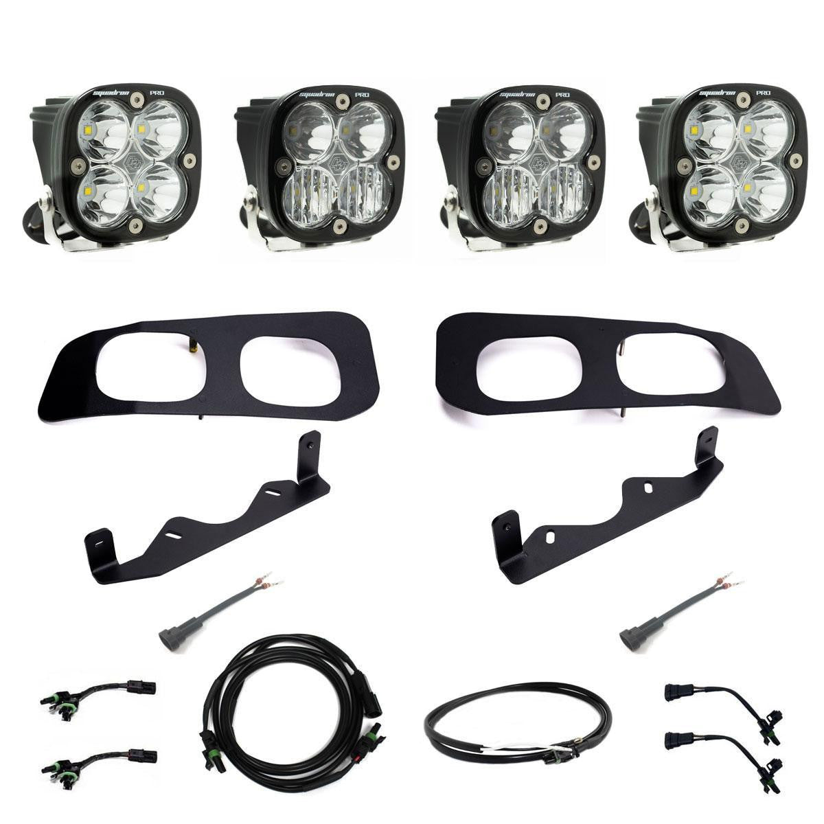 2023 Ford F250 F350 Squadron Pro Dual Fog Pocket Light Kit - High-Performance LED Off-Road Lighting for Trucks & SUVs - Perfect for Night Driving, Off-Road Adventures & Emergency Use