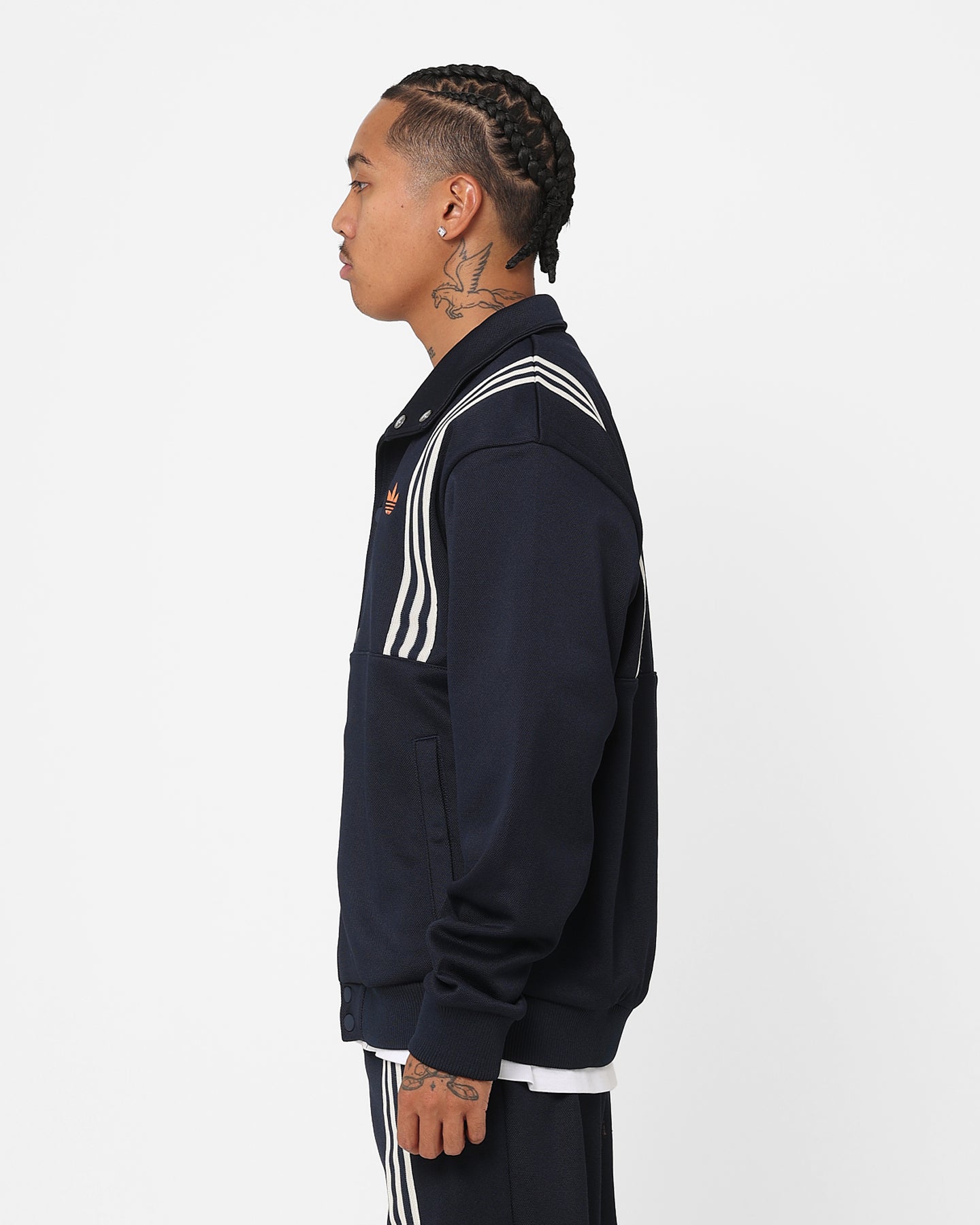 Adidas Adicolor King Top Jacket for Men - Night Indigo Blue Windbreaker with Hood | Outdoor Running, Hiking & Casual Wear