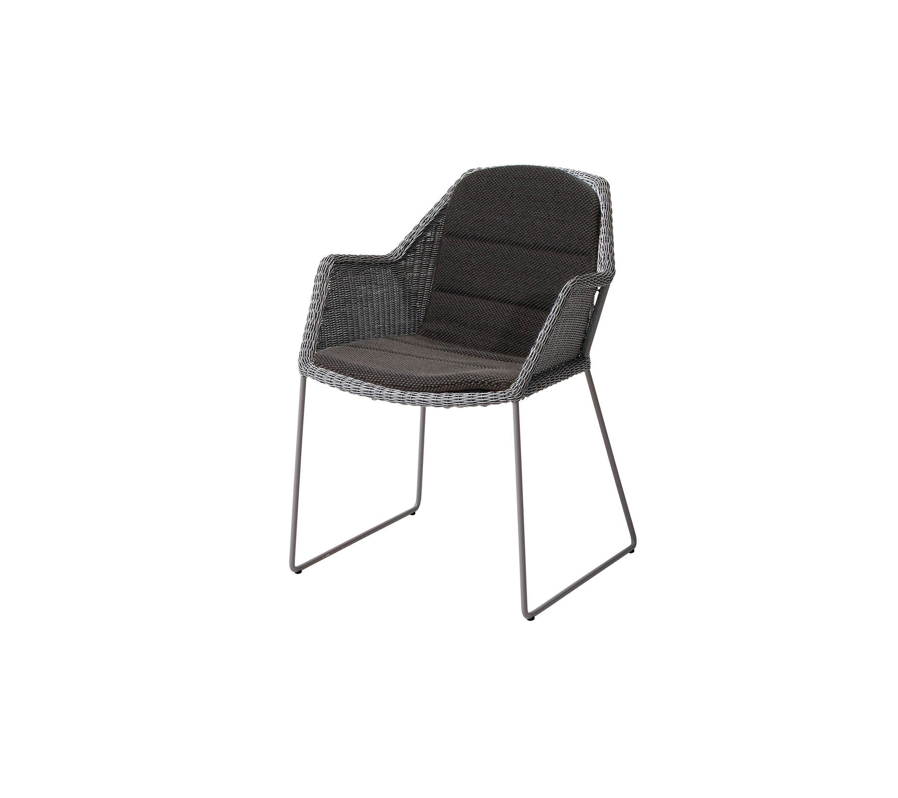 Breeze Outdoor Dining Weave Chairs Set of 2 - Lightweight Patio Furniture for Backyard, Poolside & Garden - Weather-Resistant Wicker Dining Chairs with Cushions