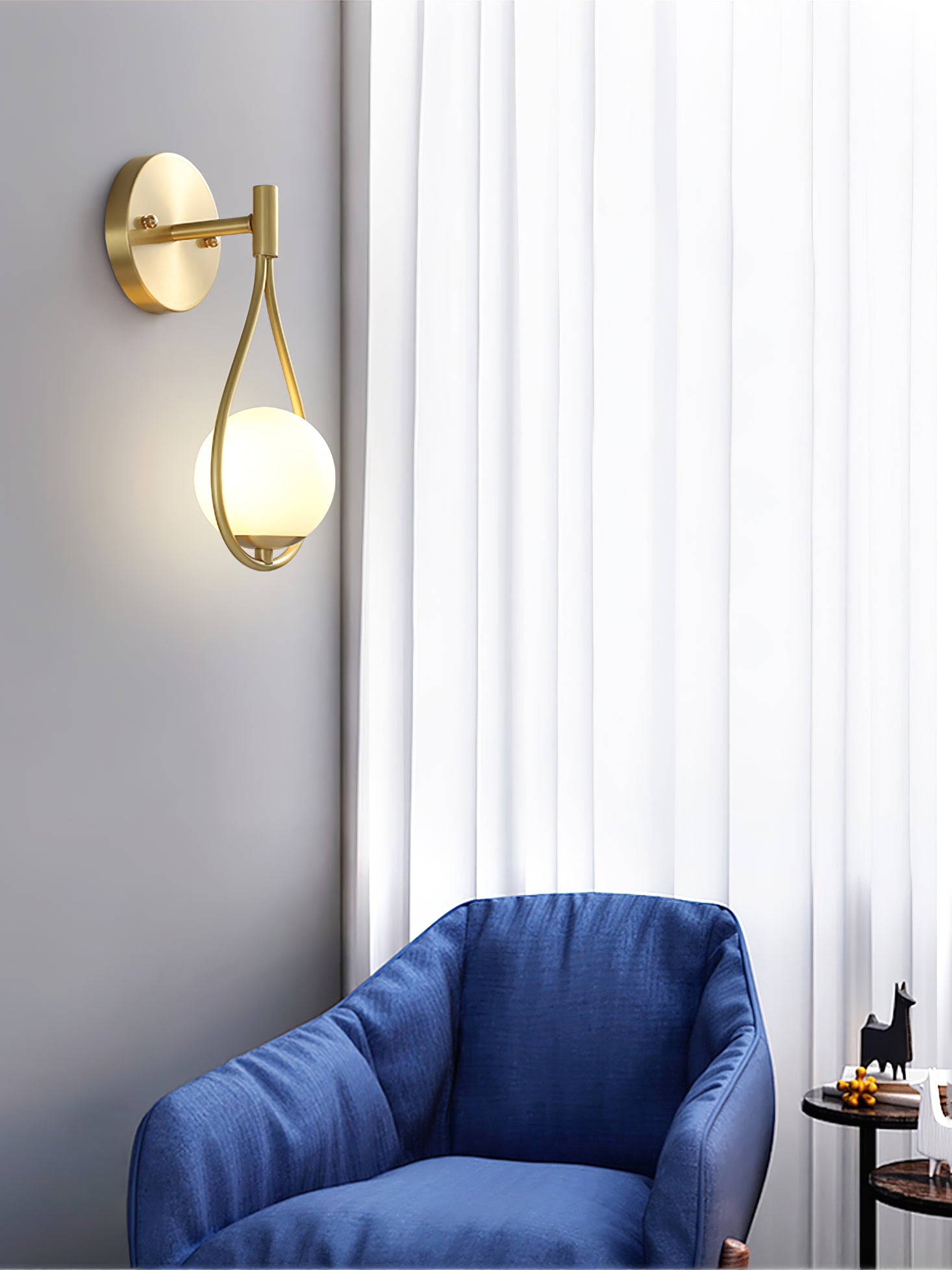 Vintage Brass Vanity Wall Lamp - Elegant Sconce Lighting for Bathroom, Bedroom & Dressing Room - Perfect for Makeup, Reading & Ambient Lighting