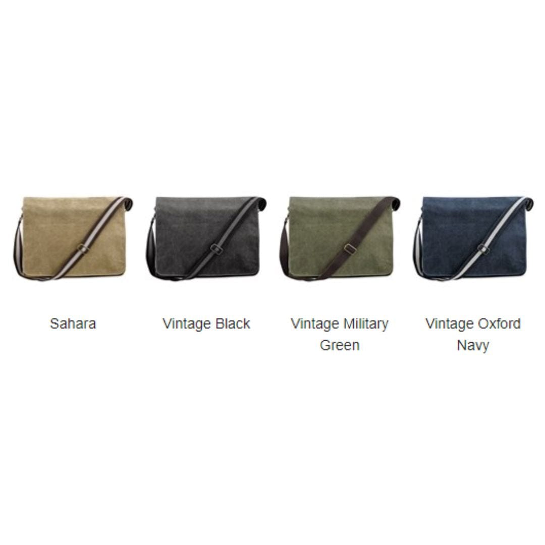 Vegan Canvas Messenger Bag for Women & Men | Eco-Friendly Crossbody Shoulder Bag in Multiple Colors | Perfect for Work, Travel & Everyday Use