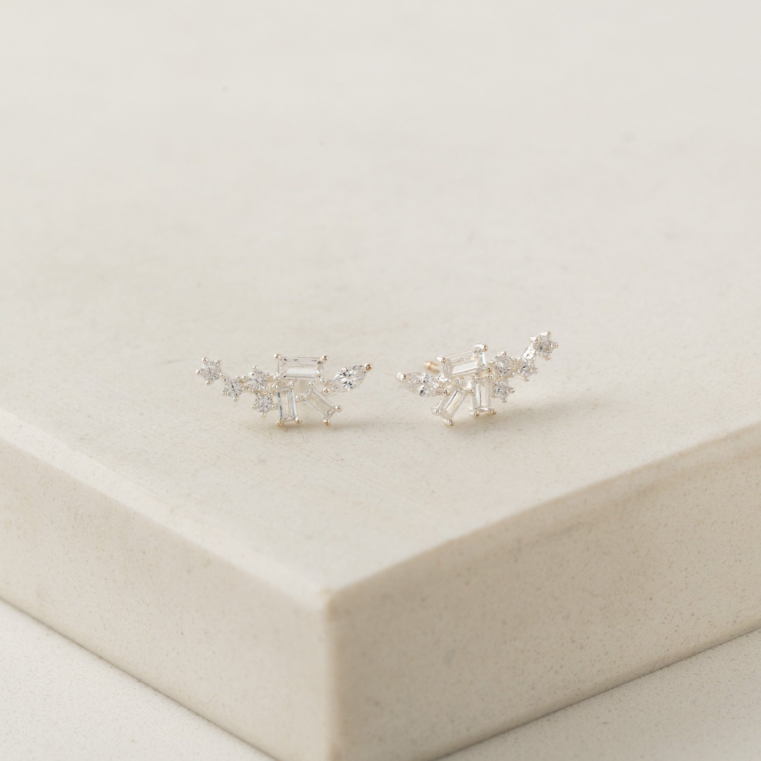Rowan Climber Earrings - Sterling Silver Dangle Earrings for Women - Perfect for Parties, Weddings & Everyday Wear